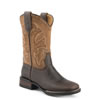 Roper Kid's Monterey Square Toe Boots - Brown/Tan