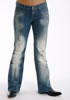 Stetson Ladies Classic Boot Cut Jean - Destructed Whiskey Wash