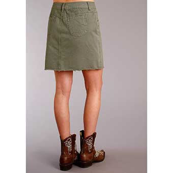 Stetson Ladies Olive Twill 5 Pocket Skirt #2