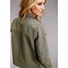 Stetson Ladies Olive Twill Jacket w/Cording