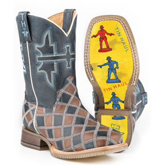 Tin Haul Kid's Colt Buster Boots w/Playtime Sole