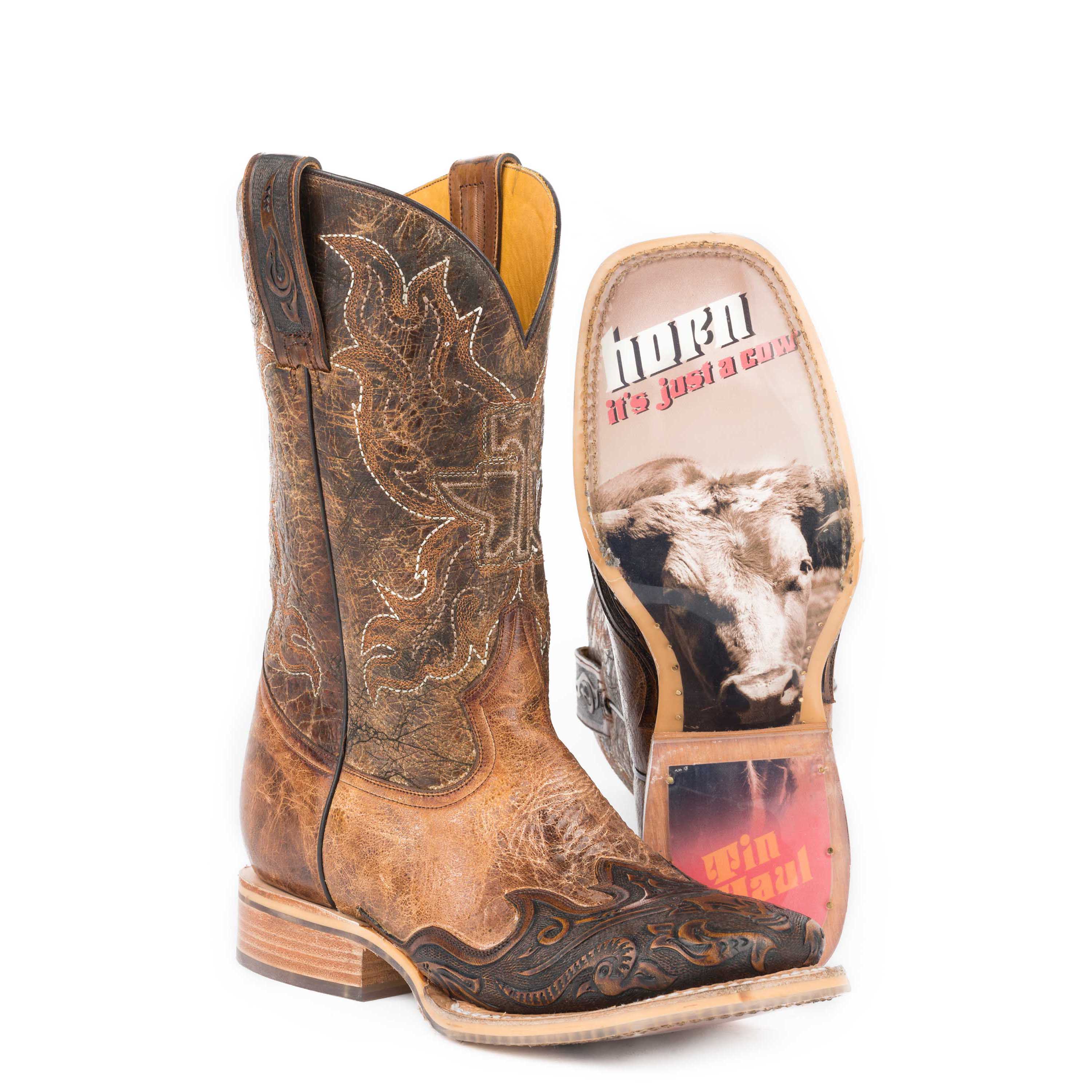 Pungo Ridge Tin Haul Men's LawngHawrn Boots w/ Just A Cow Sole, Men