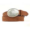 Nocona Men's Embossed Belt w/Oval Buckle