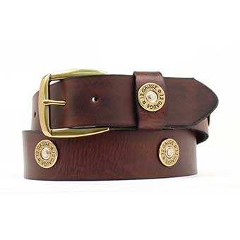 Nocona Men's 12 Gauge Leather Belt - Brown