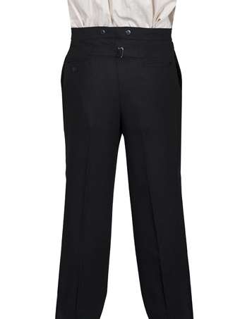 Men's WAH MAKER Solid Dress Pants - Black #2