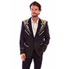 Scully Men's Floral Embroidered Blazer - Black/Gold