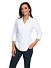 Cantina Collection Ladies Point Collar 3/4 Sleeve Blouse - White