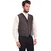 Scully Men's Rangewear Paisley Vest - Brown