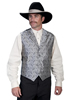 Scully Men's Rangewear Paisley Vest - Grey