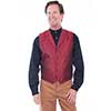 Scully Men's Rangewear Paisley Vest - Red