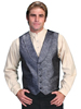 Men's RangeWear Shawl Collar Paisley Vest - Grey
