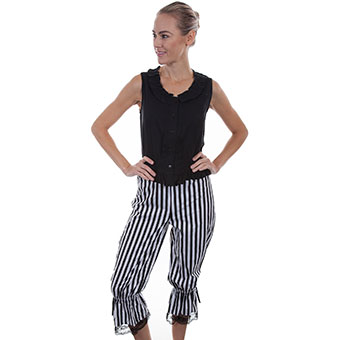 Rangewear Ladies Striped Bloomers - Black/White