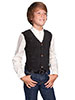 Scully Kid's Boar Suede Vest - Black