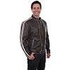 Scully Men's Sanded Calf Racing Jacket - Charcoal