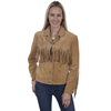 Scully Ladies Suede Fringe Jacket - Old Rust