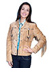 Scully Ladies Boar Suede Fringe & Beaded Jacket - Old Rust