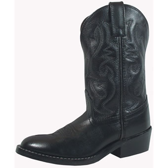 Smoky Mountain Youth's Denver Leather Western Boot - Black