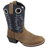 Smoky Mountain Youth's Mesa Western Boots - Oil Distress Brown/Black